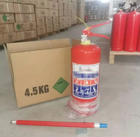Système d'extinction d'incendie ISO9001:2015 CE Sabs 9kg 4.5kg Extincteur portable ABC vide à poudre avec buse en PVC rouge