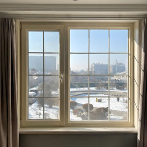 Fenêtre d'image en aluminium insonorisée pour les appartements de grande hauteur, une fenêtre fixe avec un <span class=keywords><strong>battant</strong></span> latéral fonctionnel intégré - Product Image 6