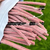 Bonbons en forme de bandes de baies d'aubépine sucrées, sachet de 500g, friandises de viande de prune séchée, nourriture pour enfants, tendance sur internet