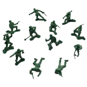 定制批发豪华1p塑料儿童男孩拼图二战军事力量沙盘战斗士兵战士模型