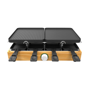 <span class=keywords><strong>Appareil</strong></span> à <span class=keywords><strong>raclette</strong></span> électrique domestique en bambou pour 8 personnes - Product Image 3