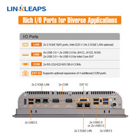 Linkleaps 10.1 "ila 21.5" 8. 12th Gen I5 I7 endüstriyel Panel PC dokunmatik Panel PC endüstriyel bilgisayar ile çift 2.5GbE LAN IP65