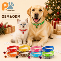 Collier de luxe réglable pour animaux de compagnie avec motif à carreaux, en polypropylène, avec clochette et motif de patte de chien et de chat de dessin animé, vente en gros