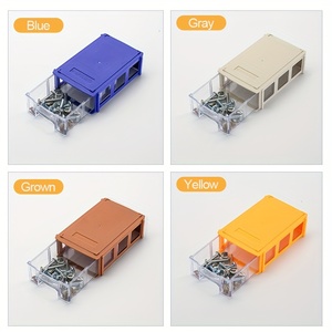 LEADLOONG F0 16 pz plastica impilabile quattro strati multifunzione scatola portaoggetti 140*90*40mm gioielli Garage piccole parti strumenti Hardware - Product Image 3