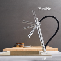 Robinet de cuisine moderne de luxe à col de cygne en laiton massif sans plomb avec nouveau design italien Robinet d'évier de cuisine UPC