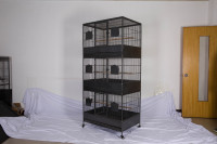 Grande volière à triple étage, nouvelle conception, en fil de fer forgé, cages pour oiseaux reproducteurs, cages pour animaux de compagnie, nichoir en métal pour l'extérieur