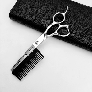 Ciseaux à cheveux personnalisés avec marque, ciseaux à effiler 62 mm pour droitiers, usage professionnel, lame standard - Product Image 5