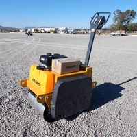 Mini compacteur marche derrière le rouleau de route vibrant manuel
