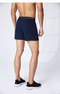 กางเกงขาสั้นผ้าทอเอวสูงสำหรับผู้ชายกางเกงวิ่งสามส่วนสำหรับฟิตเนสเล่นกีฬาลำลอง - Product Image 6