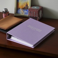 Dépliant personnalisé A4 impression carnet de notes Agenda couverture rigide planificateur doublé fantaisie papier couverture 3 4 6 anneaux classeur à feuilles mobiles