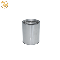Bidon rond en fer blanc vide de 500 ml avec couvercle, boîte métallique pour emballage chimique et industriel, personnalisable