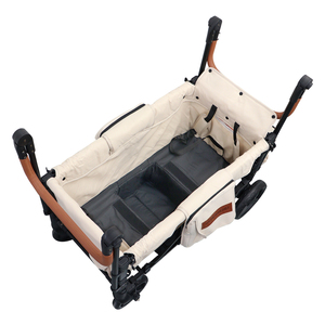 Xe đẩy em bé Wagon Xe đẩy cho 2 trẻ em đóng mở gấp ngoài trời tiện ích Wagon với có thể tháo rời tán - Product Image 5