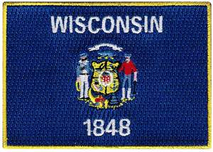 批发高品质促销100% 耐用聚酯飘扬横幅快速交货数字印刷90 * 150厘米威斯康星州国旗 - Product Image 3