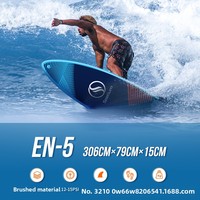 Planche à pagaie gonflable souple en PVC, modèle EN-5, pour le surf, la pêche et le yoga aquatique