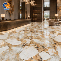 Azulejos de Porcelana de 600x1200mm con Textura de Imitación de Piedra, Modernos, Brillantes, Antideslizantes, Antibacterianos, para Uso en Interiores y Exteriores del Hogar, 1 Año de Garantía