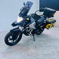 Wuyang pour CB190X 190cc Moto d'aventure refroidie par air, avec top-cases latéraux entièrement en aluminium, barre anti-chute, pare-brise, pour le tourisme routier Max