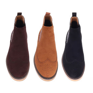 Bottes <span class=keywords><strong>Chelsea</strong></span> en daim PU pour homme, nouvelle mode, bottes élastiques, collection - Product Image 6