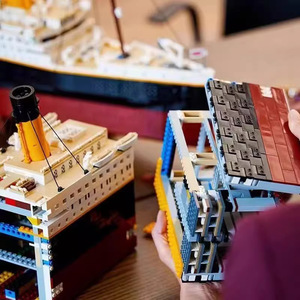 Tương Thích Lớn Titanic Tàu Mô Hình Xây Dựng Khối Điện Tử Hiện Đại Đồ Chơi Cho Bé Trai Lâu Đài Bộ Có Sẵn Cho - Product Image 3
