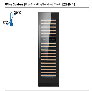 Nevera para Vinos con Compresor Inteligente Nórdico de 150 Botellas, Puerta Doble de Vidrio, Asa de Aluminio, Enfriador Refrigerador Zs-b445 - Product Image 5
