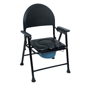 Folding <b>Commode</b> <b>Chair</b> Lightweight Toilet <b>Chair</b> For Elderly Disabled Pregnant Women Home Use Stainless Steel KY817D - Product Image 4