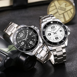 <span class=keywords><strong>Montre</strong></span> de sport étanche de marque avec <span class=keywords><strong>bracelet</strong></span> en acier inoxydable, luminescente dans le noir, <span class=keywords><strong>montre</strong></span> à quartz pour homme, style business, vente en gros - Product Image 4