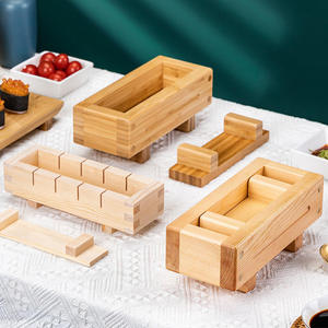 Bambus <span class=keywords><strong>Kit</strong></span> de moules à sushi rectangulaires en bois Outil de fabrication de sushi <span class=keywords><strong>pour</strong></span> la <span class=keywords><strong>cuisine</strong></span> <span class=keywords><strong>japonaise</strong></span> - Product Image 3