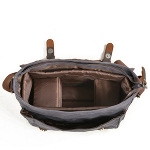<span class=keywords><strong>Borsa</strong></span> a <span class=keywords><strong>Tracolla</strong></span> Orizzontale per Fotocamera da Uomo in Tela Cerata e Pelle di Prima Qualità Impermeabile per Fotocamere SLR, Ideale per Viaggi e Tempo Libero - Product Image 2