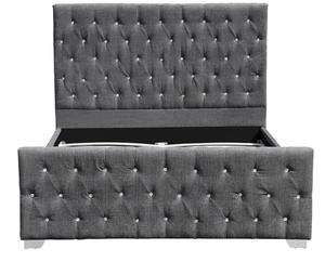 Châu Âu-Thực Hiện Hiện Đại Giường Mềm Mại Với cao-Bạc Đầu Giường Vải Chất Lượng Cao Bảng Điều Chỉnh Gỗ Phong Cách - Product Image 5