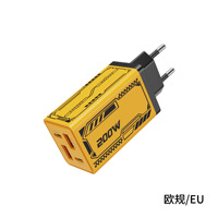 200W Çevre Dostu Elektrikli Mecha Şarj Cihazı Çoklu Portlu Çift Tip-C Hızlı Şarj Cihazı PD 3.0 Uyumlu Evrensel Voltajlı Cep Telefonları