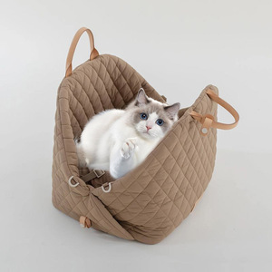 Tas hewan peliharaan kecil kualitas tinggi tas punggung Travel nyaman tas tangan hewan peliharaan penutup kursi mobil hewan peliharaan - Product Image 4