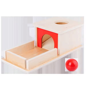Scatola di monete in legno ispirata ai Montessori Unisex giocattolo educativo per l'apprendimento dei colori forma di smistamento regalo - Product Image 3