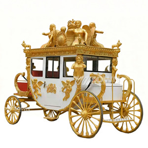 Véhicule Électrique Royal Multiplace Sans Chevaux, Système de Batterie Complet, Idéal pour Cérémonies de Mariage et de Mariée - Offre Spéciale - Product Image 1