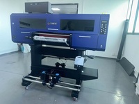Nouvelle imprimante DTF UV Acetek 3D pour broderie en rouleau avec encre UV pour étiquettes de vêtements, multicolore, lavable à l'eau