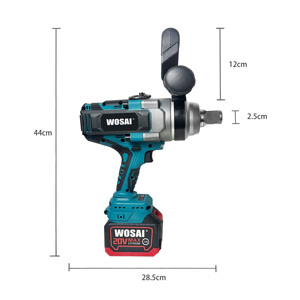 Clé à chocs sans fil Wosai 21V 1500W, couple maximal de 2200 Nm, embout hexagonal de 3/4 pouces, outil de bricolage alimenté par batterie - Product Image 4