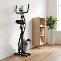 Moniteur LCD vertical pliable, résistance réglable sur 8 niveaux, vélo d'exercice professionnel pour la musculation