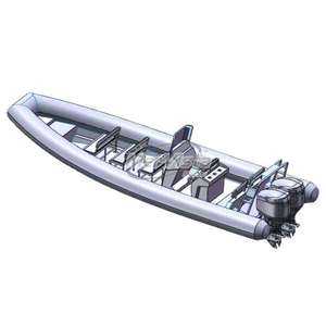 Bateau <span class=keywords><strong>semi</strong></span>-<span class=keywords><strong>rigide</strong></span> 860 Orca Hypalon à coque en aluminium en V profond, bateaux pneumatiques <span class=keywords><strong>semi</strong></span>-rigides, yacht, bateau <span class=keywords><strong>semi</strong></span>-<span class=keywords><strong>rigide</strong></span> de luxe 28 pieds - Product Image 4