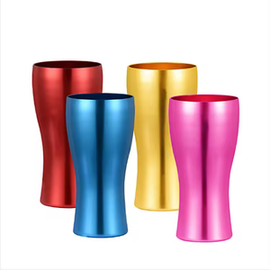 Tazza da Birra in Alluminio Impilabile Colorata 330ml 350ml 500ml per Campeggio Esterno, Compatibile con France <span class=keywords><strong>Max</strong></span> & Jack's Forst Old Potrero - Product Image 1