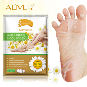 Calcetines nutritivos para el cuidado de los pies, mascarilla de lámina de manzanilla Natural, orgánica, exfoliante - Product Image 1