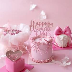 Décoration de <span class=keywords><strong>gâteau</strong></span> de fête des mères: Topper de <span class=keywords><strong>gâteau</strong></span> en acrylique-Outil de cuisson indispensable pour le <span class=keywords><strong>gâteau</strong></span> de maman - Product Image 2