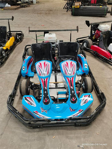 Kart de course professionnel à double poste à châssis robuste, à essence, pour piste, équipement de <span class=keywords><strong>karting</strong></span> commercial extérieur - Product Image 4