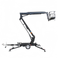 OFY 24M Hydraulische Hubarbeitsbühne 200kg Traglast Kleine Elektrische Anhänger-Hubarbeitsbühne mit CE 360° Rotation Multifuel