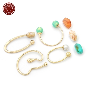 อุปกรณ์ตกแต่งชุดว่ายน้ำบิกินี่แบบกำหนดเอง ตัวล็อครูปทรงแปลกตา ตัวล็อคโลหะสำหรับชุดเดรสผู้หญิง ประดับด้วยลูกปัดและห่วงโลหะ - Product Image 1