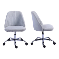 Fournisseur vérifié chaise de bureau moderne et minimaliste, chaise de bureau en tissu respirant et rotatif pour étudiants, pas cher Ch