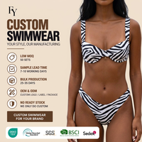 Nouveau Maillot de Bain Sexy Personnalisé OEM Professionnel Fabricant Faible MOQ Luxe Imprimé avec Armatures Push-up Bikini Tenue de Plage