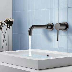 Usine En Gros <span class=keywords><strong>Mat</strong></span> Noir Plomberie Luminaires Salle De Bains Lavabo Salle De Bains Lavabo Robinet - Product Image 1