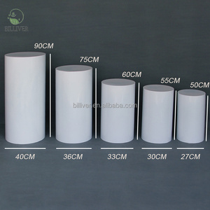 Black Christmas Round Cake Dessert Table Ripple Plinths Display Set Cylinder Stands <strong>Birthday</strong> <strong>Background</strong> Wedding Event <strong>Decoration</strong> - Product Image 3
