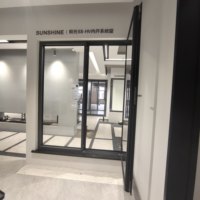 Fenêtre à battant moderne horizontale en alliage d'aluminium à double vitrage, certifiée Energy Star, pour appartement, résidentielle, en acier inoxydable, résistante à l'eau