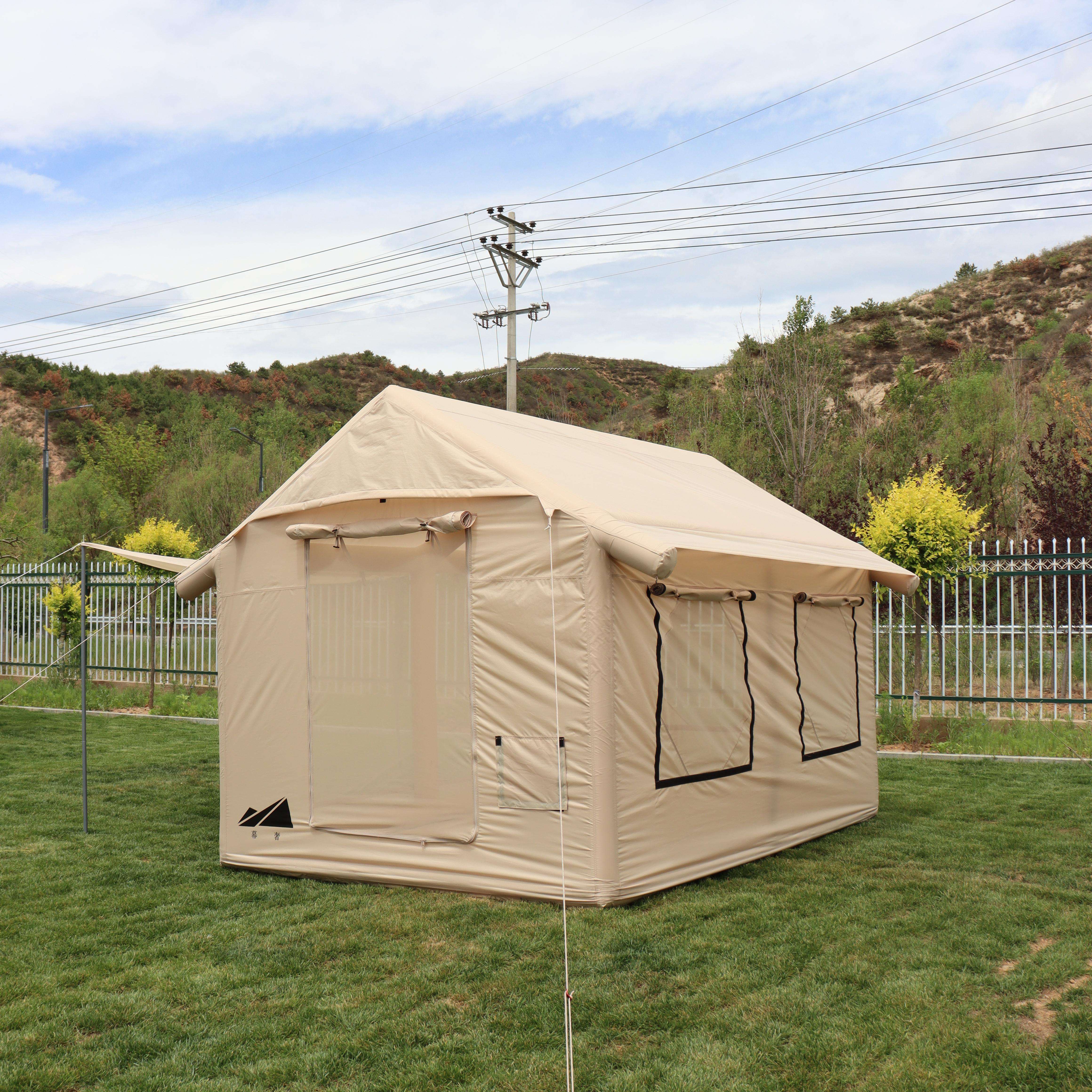 Tenda tiup Kemah Promosi udara meter persegi ruang besar untuk orang  Harga pabrik