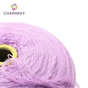 Charmkey viscose nylon sarry yarn Blended yarn dyed 22% nylon 78% acrylic yarn for knitting