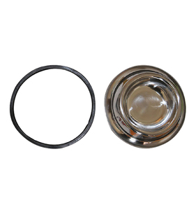 Stylish Stainless Steel <strong>Dog</strong> <strong>Bowls</strong> with Anti-Skid Rubber Base <strong>Rounded</strong> Non-Slip Feeders for Water Food Small Stackable Water <strong>Bowl</strong> - Product Image 6